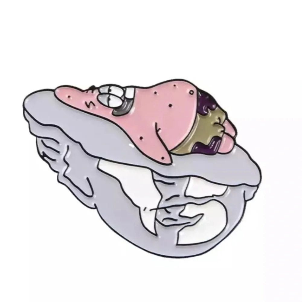 8/$40 Patrick Star Split Sculpture Enamel Pin Set - Picture 6 of 8